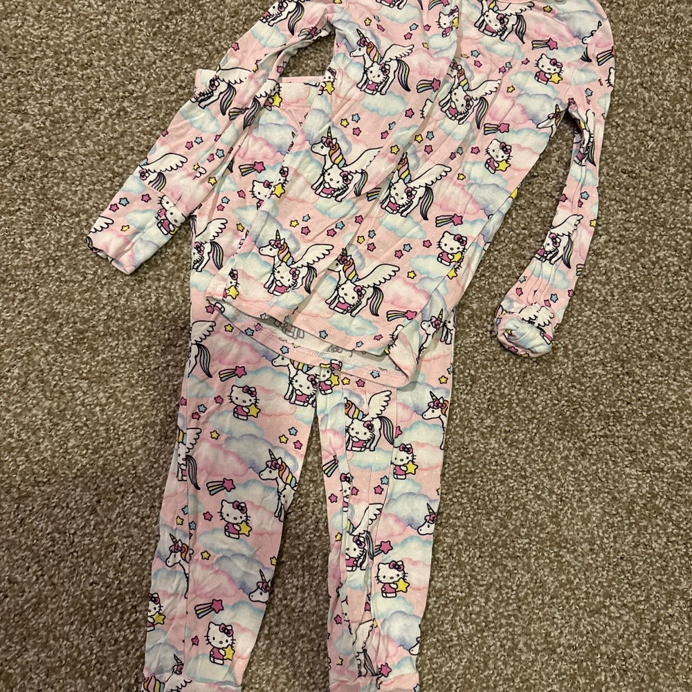 Hello Kitty, unicorn pjs
